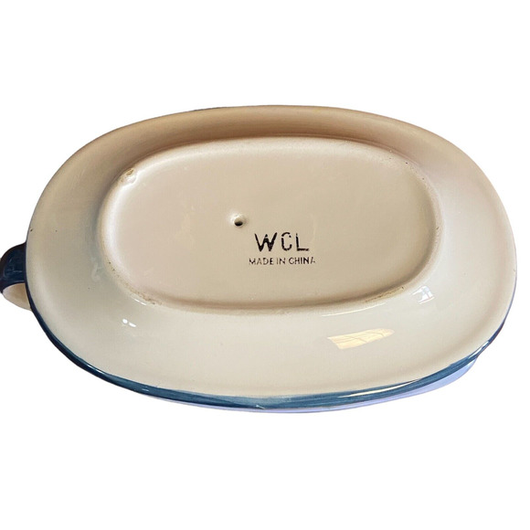 Vintage Pottery gravy‎ Boat Ceramic Autumn Fall Pumpkin Patch Farm - Picture 4 of 4